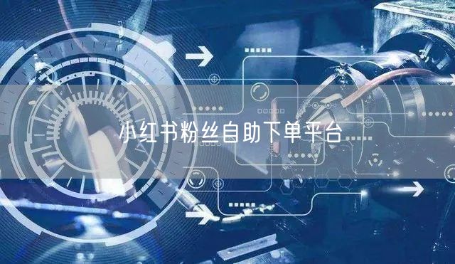 小红书粉丝自助下单平台