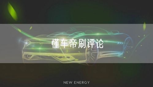 懂车帝刷评论