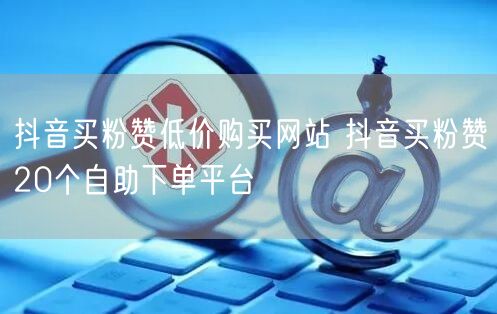 抖音买粉赞低价购买网站 抖音买粉赞20个自助下单平台
