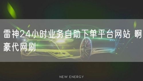 雷神24小时业务自助下单平台网站 啊豪代网刷