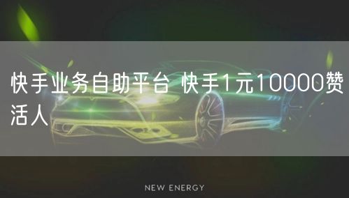 快手业务自助平台 快手1元10000赞活人