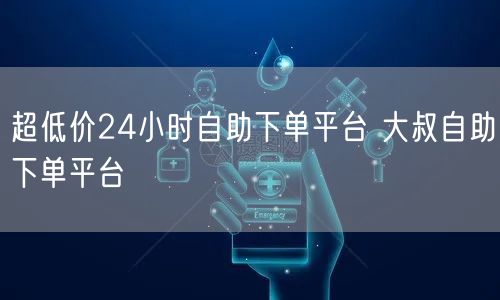 超低价24小时自助下单平台 大叔自助下单平台