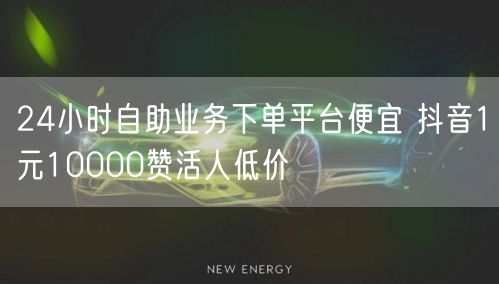 24小时自助业务下单平台便宜 抖音1元10000赞活人低价