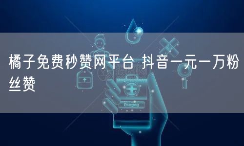 橘子免费秒赞网平台 抖音一元一万粉丝赞