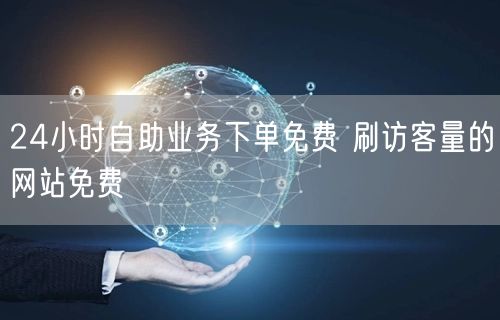 24小时自助业务下单免费 刷访客量的网站免费