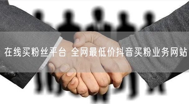 在线买粉丝平台 全网最低价抖音买粉业务网站