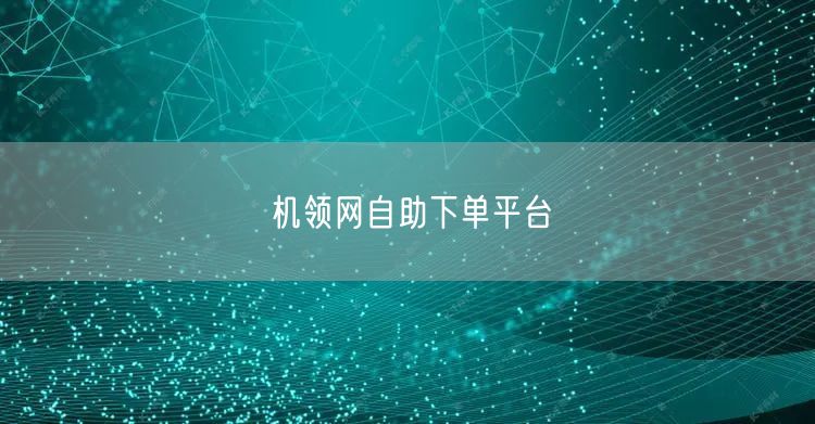 机领网自助下单平台