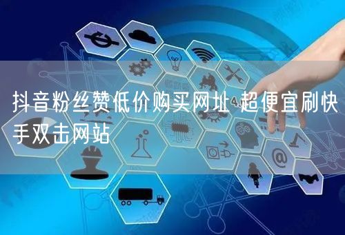 抖音粉丝赞低价购买网址 超便宜刷快手双击网站
