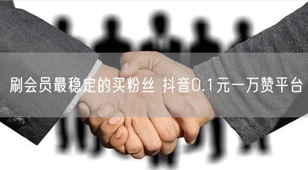 刷会员最稳定的买粉丝 抖音0.1元一万赞平台