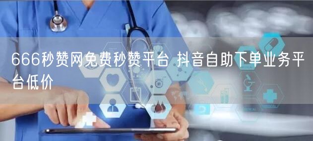 666秒赞网免费秒赞平台 抖音自助下单业务平台低价