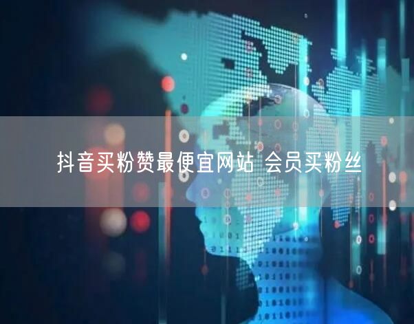 抖音买粉赞最便宜网站 会员买粉丝