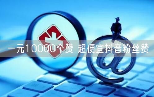 一元10000个赞 超便宜抖音粉丝赞