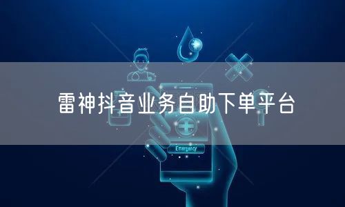 雷神抖音业务自助下单平台