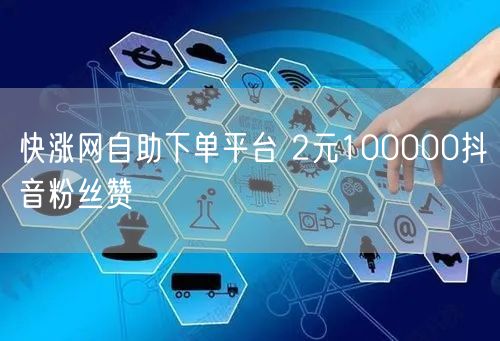 快涨网自助下单平台 2元100000抖音粉丝赞