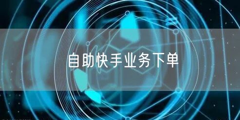 自助快手业务下单