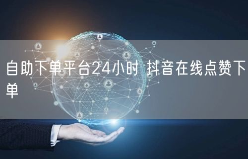 自助下单平台24小时 抖音在线点赞下单