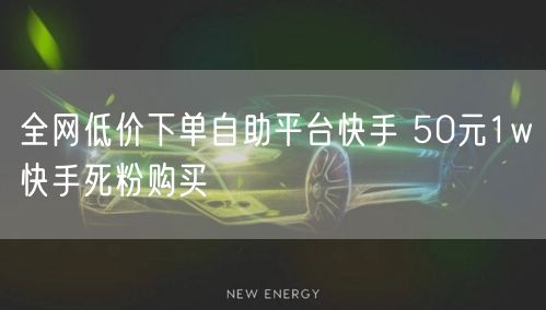 全网低价下单自助平台快手 50元1w快手死粉购买
