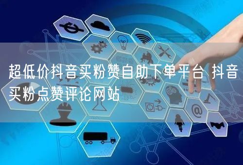 超低价抖音买粉赞自助下单平台 抖音买粉点赞评论网站