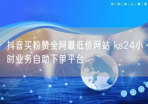 抖音买粉赞全网最低价网站 ks24小时业务自助下单平台