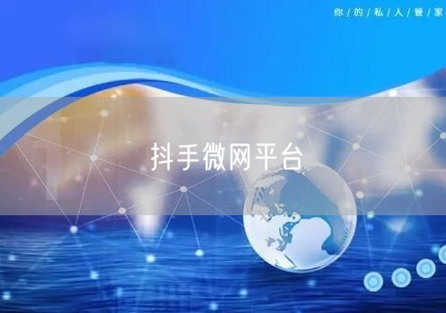 抖手微网平台